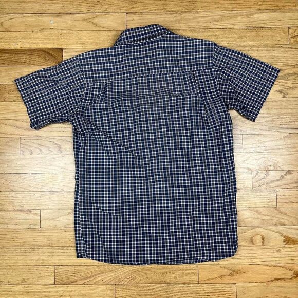 Carhartt Button Up Mens Medium Blue Plaid Long Sleeve Collared Workwear Flannel - Picture 2 of 4